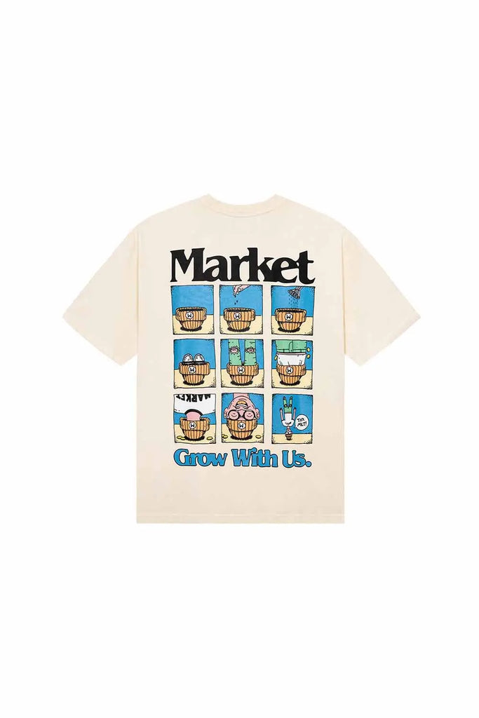 Grow With Us T-Shirt for Mens Market