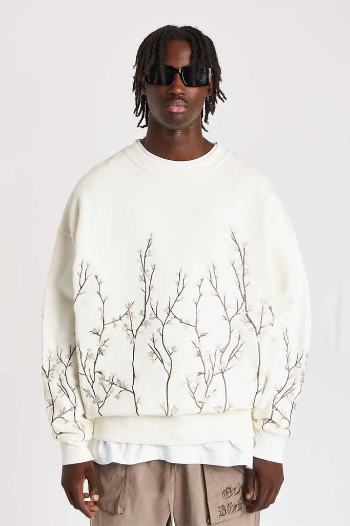 Orchard Blossom Crewneck for Mens Only the Blind