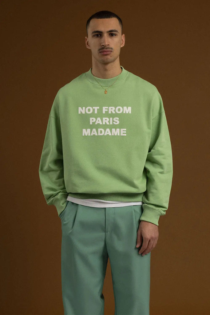 Le Sweatshirt Slogan Drole de Monsieur
