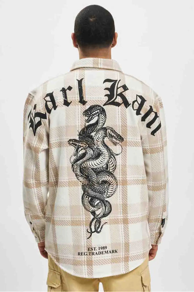 Woven Signature Flannel Print Shirt Karl Kani
