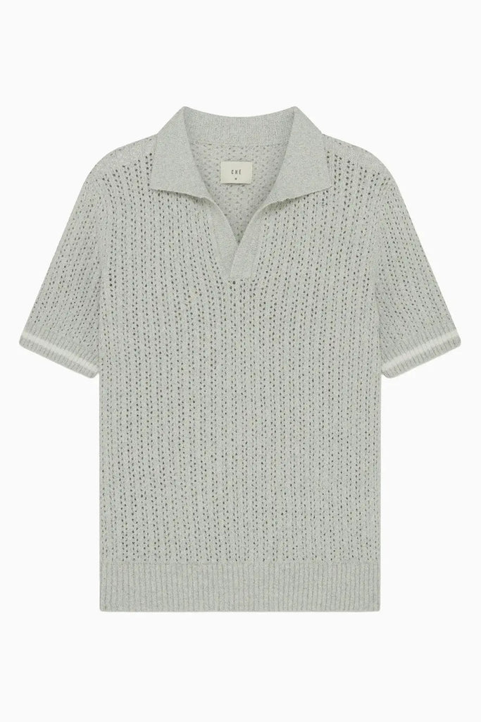 ASTER BOUCLE KNIT POLO Che Studios