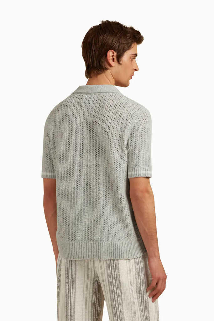ASTER BOUCLE KNIT POLO Che Studios