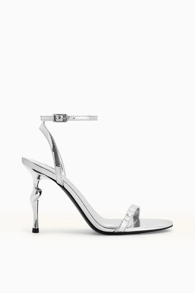 Alivia Gold Metal Heel Sandals JW Pei