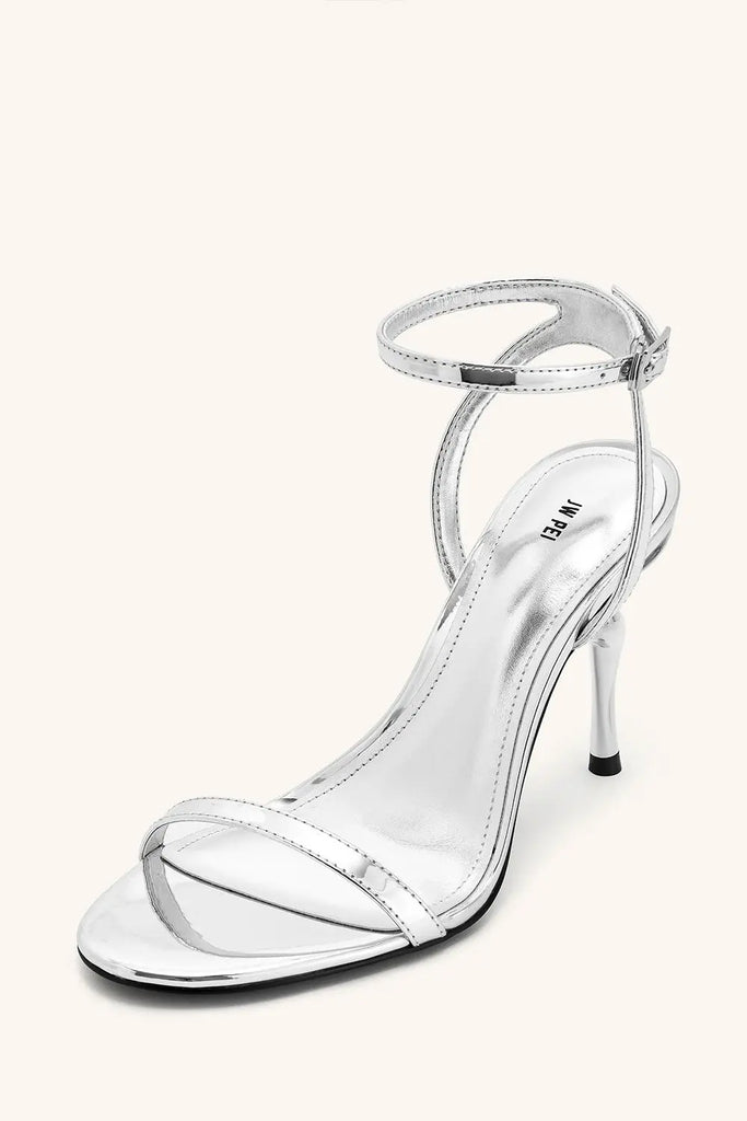 Alivia Gold Metal Heel Sandals JW Pei