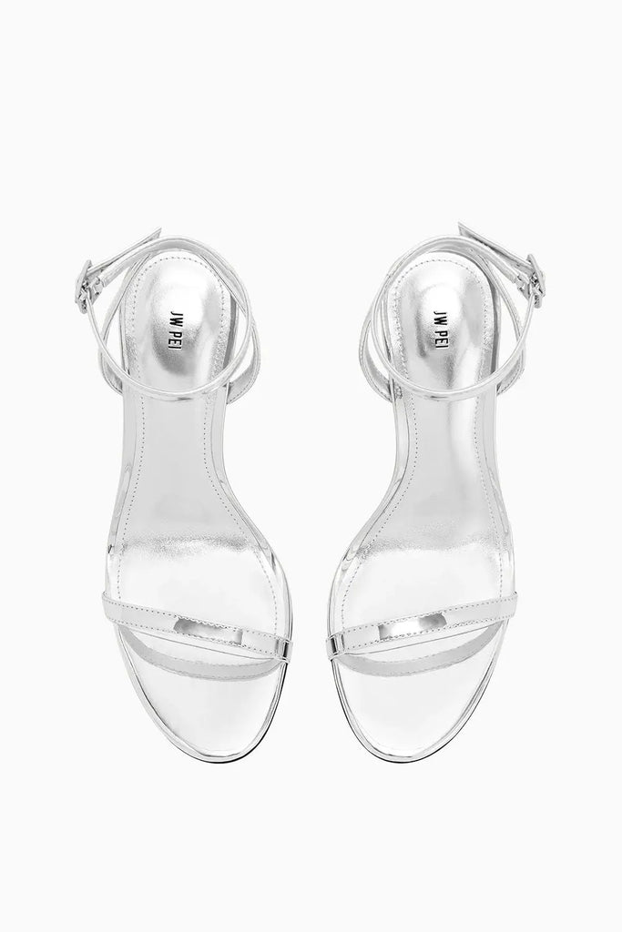 Alivia Gold Metal Heel Sandals JW Pei