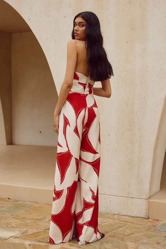 Arlette Halter Jumpsuit Runaway The Label