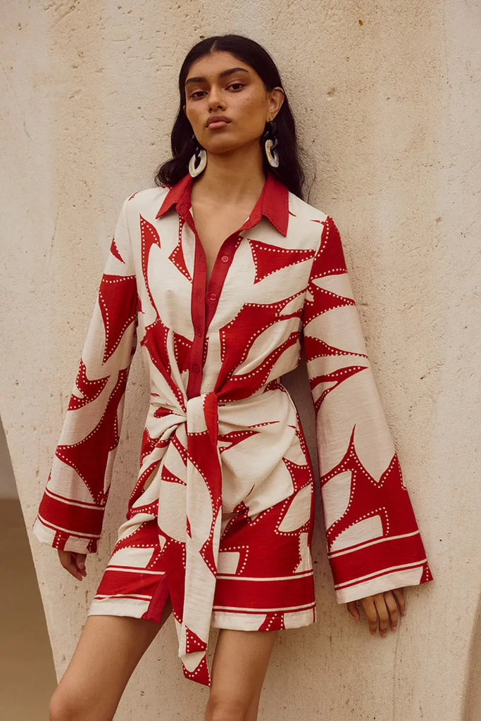 Arlette Sleeved Mini Dress Runaway The Label
