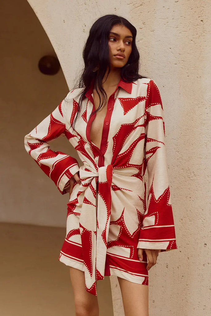 Arlette Sleeved Mini Dress Runaway The Label