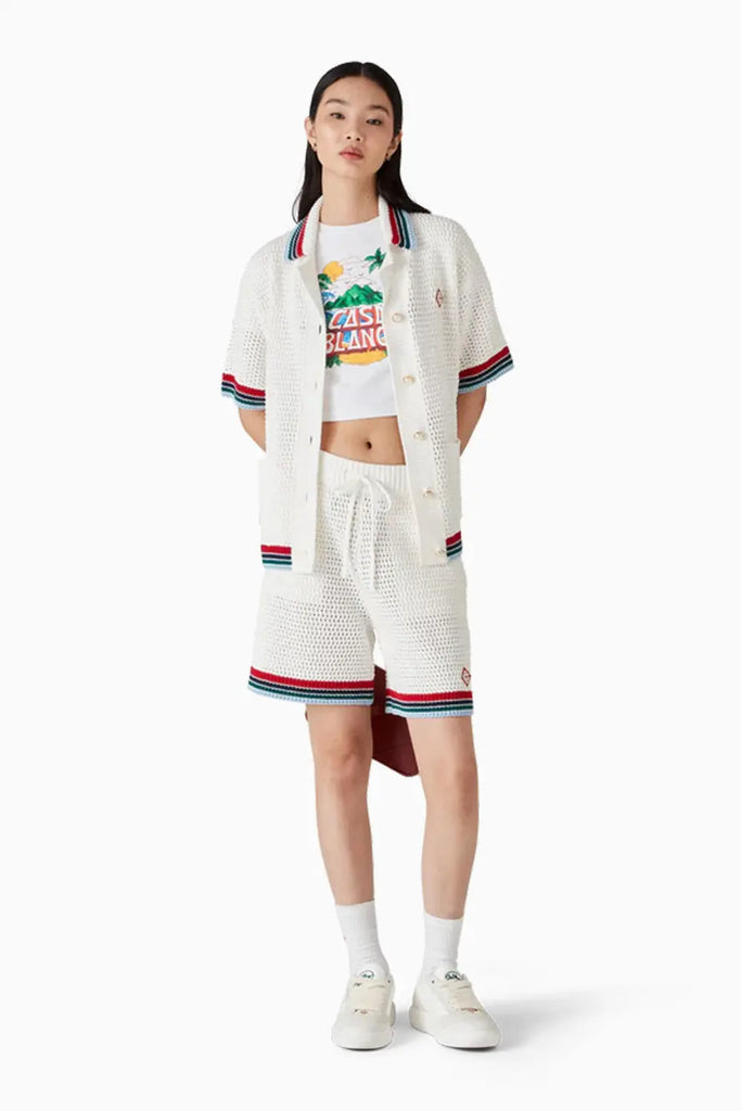 Bermuda Shorts in Crochet Casablanca