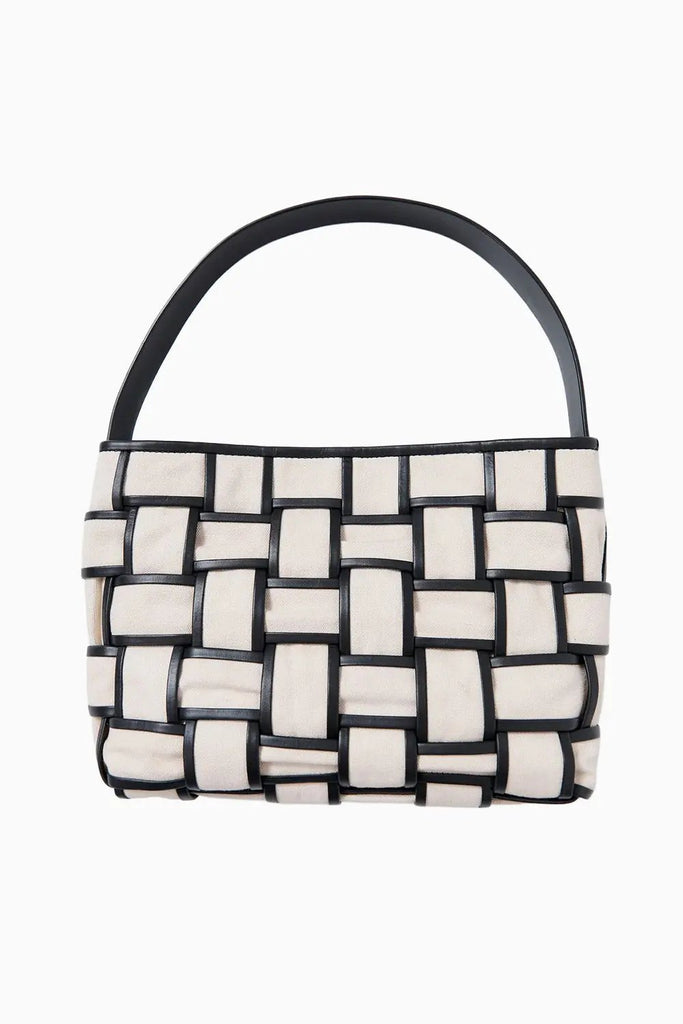 Border Woven Mini Tote - Canvas St Agni