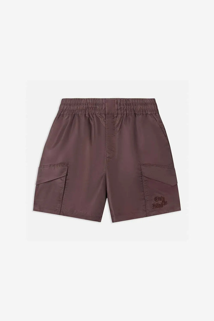 Brown Nylon Cargo Short Only the Blind