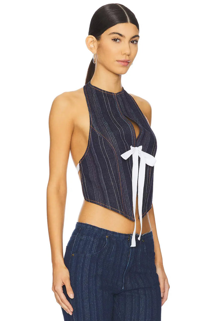 Butterfly Tie Top for Womens Lioness