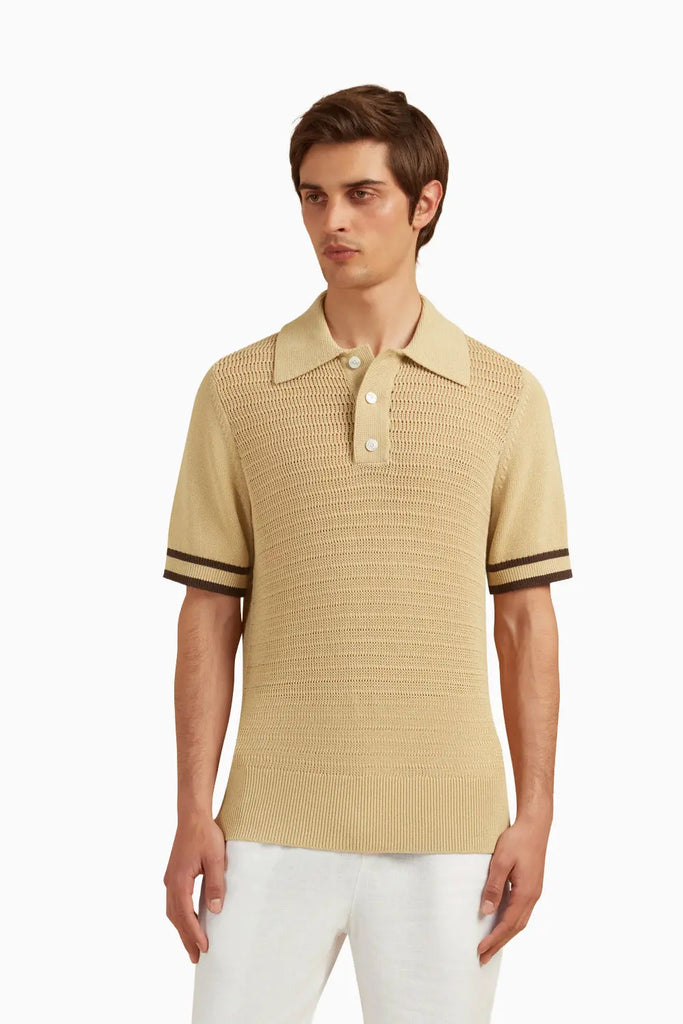 CAPELLO COTTON KNITTED POLO Che Studios