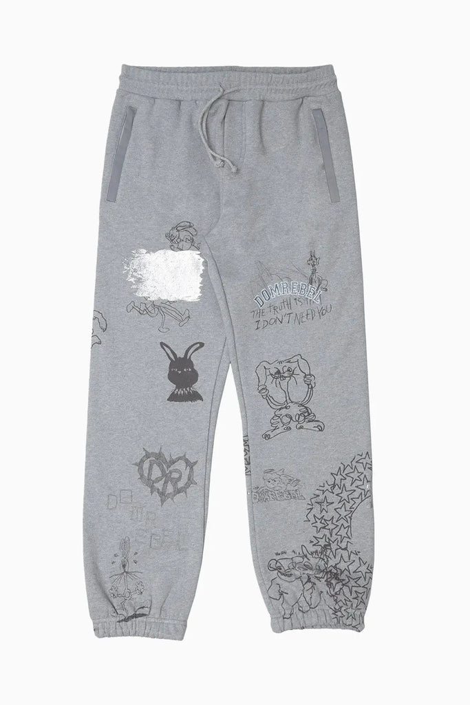 COLLEGE SWEATPANTS Domrebel
