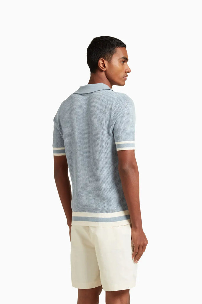 COTTON OPEN KNIT QUINN POLO Che Studios