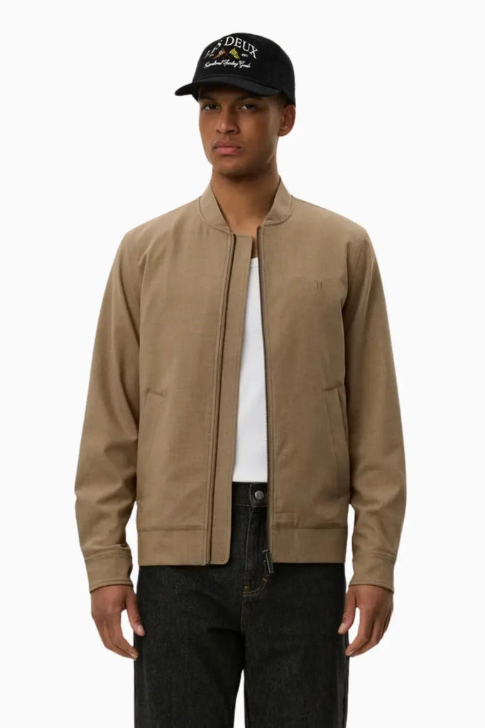 Como Reg Textured Bomber Jacket for Mens Les Deux