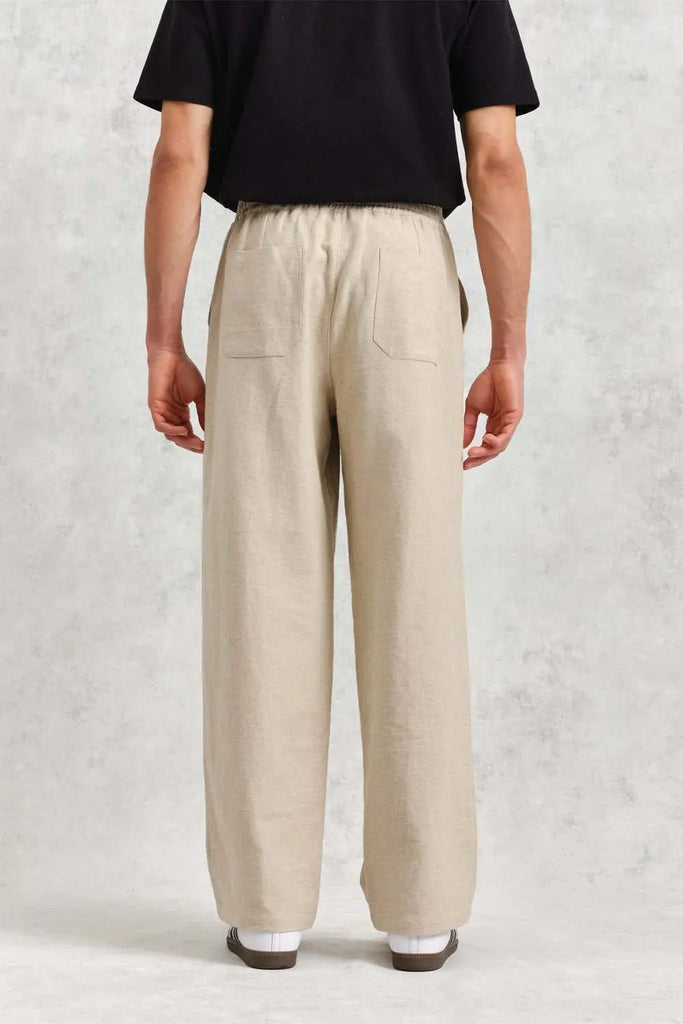 Campbell Trouser Linen/Cotton for Mens Wax London