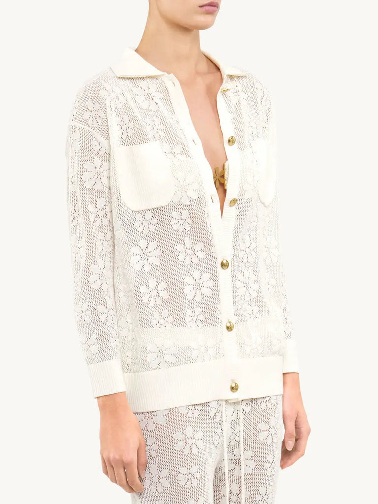 Delilah Crochet Shirt Asta Resort
