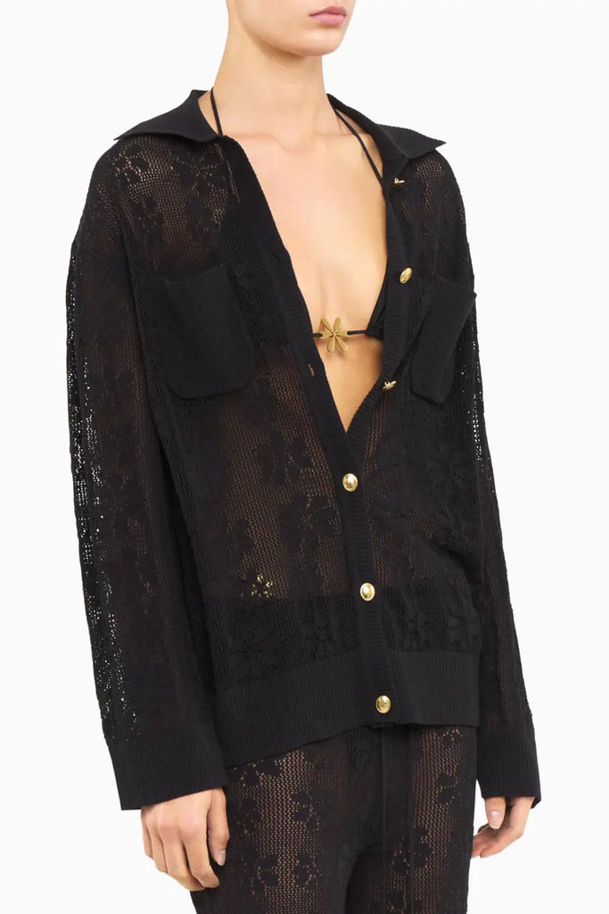 Delilah Crochet Shirt for Womens Asta Resort