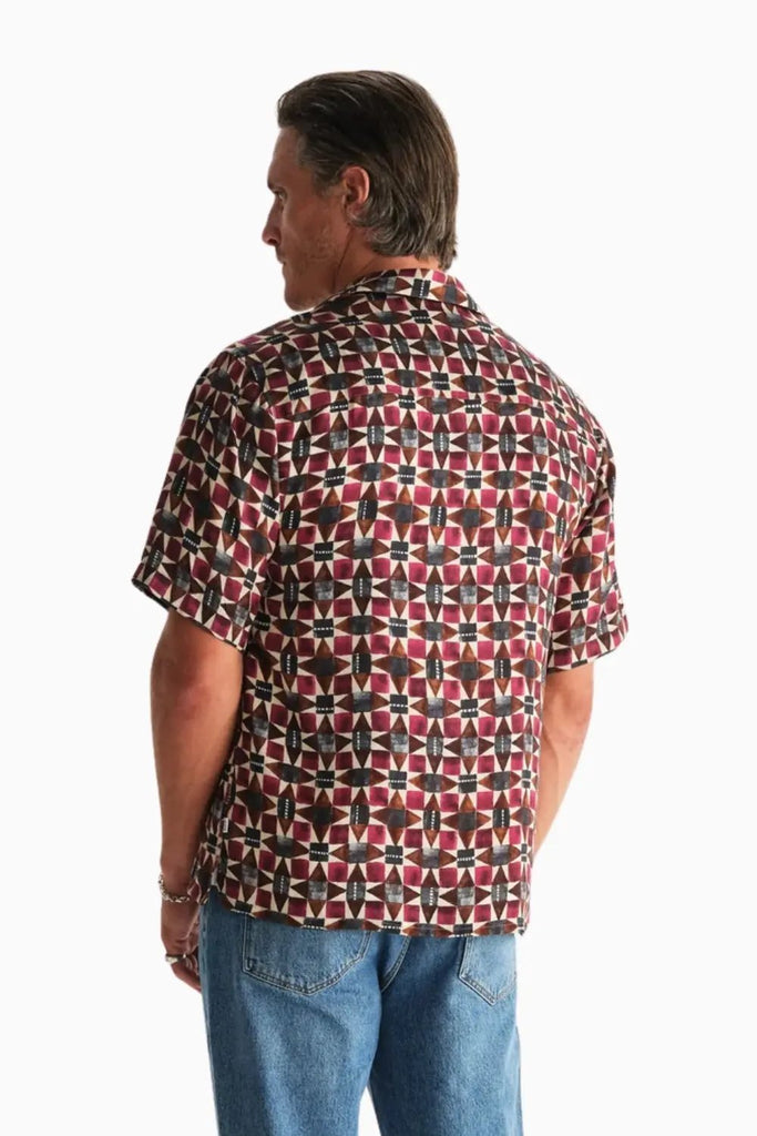 Didcot Ss Shirt Painted Geo Tencel for Mens Wax London