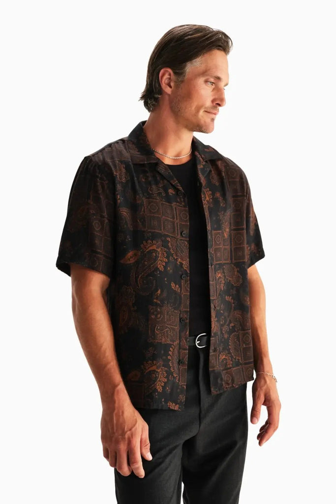 Didcot Ss Shirt Paisley Tencel for Mens Wax London