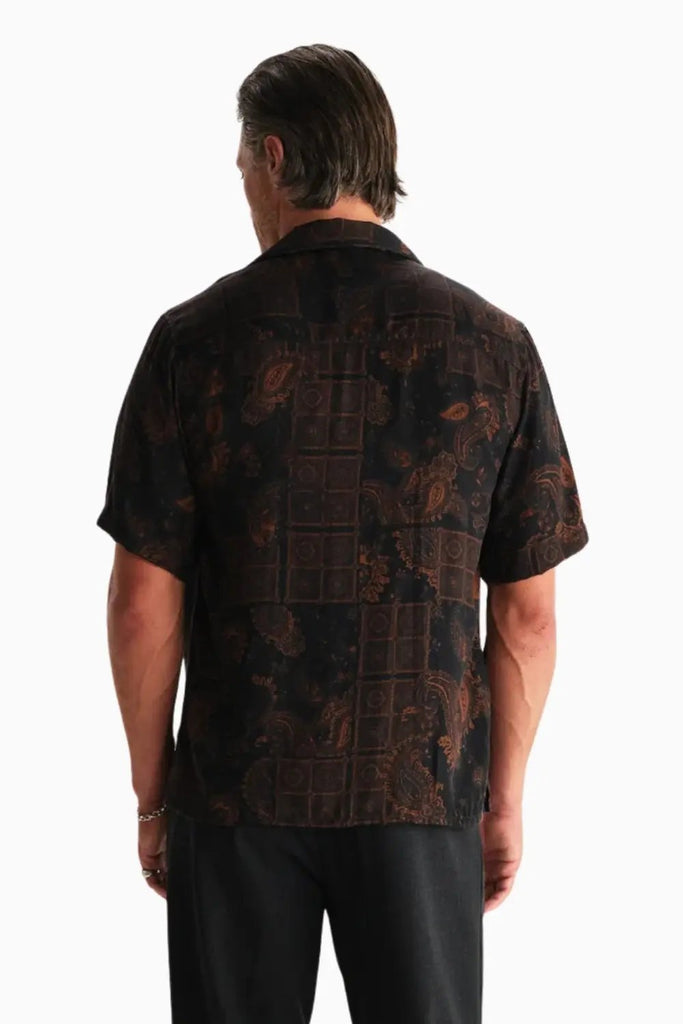 Didcot Ss Shirt Paisley Tencel for Mens Wax London