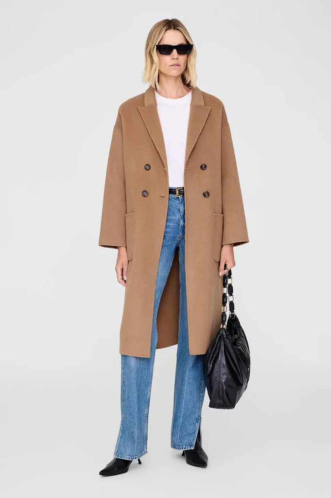 Dylan Coat camel cashmere blend Anine Bing