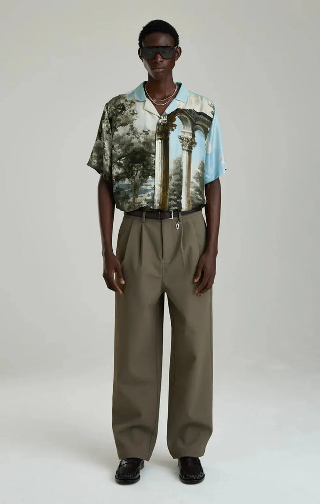 Echoes Of Angels Silk Shirt for Mens Only the Blind