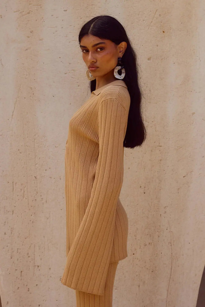 Elowen Sleeved Knit Top Runaway The Label