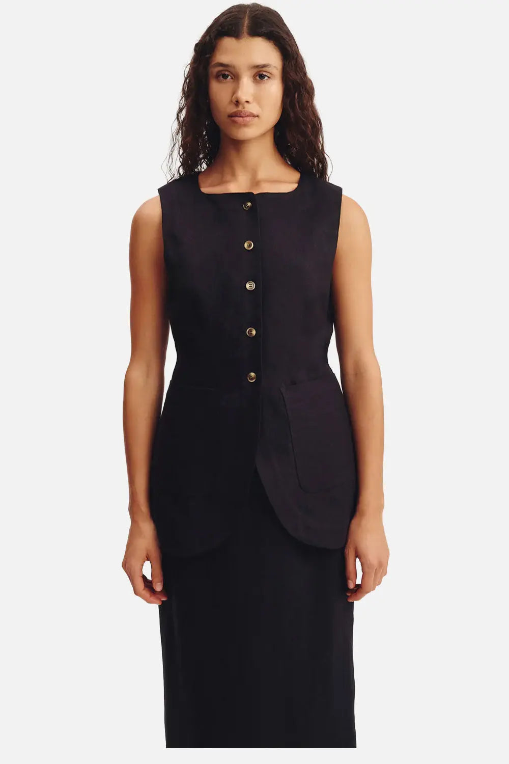 AMERI EMMA VEST SET PLEATS DRESS ブラック AMERI EMMA VEST SET PLEATS DRESS 275｜Yahoo!フリマ（旧PayPay