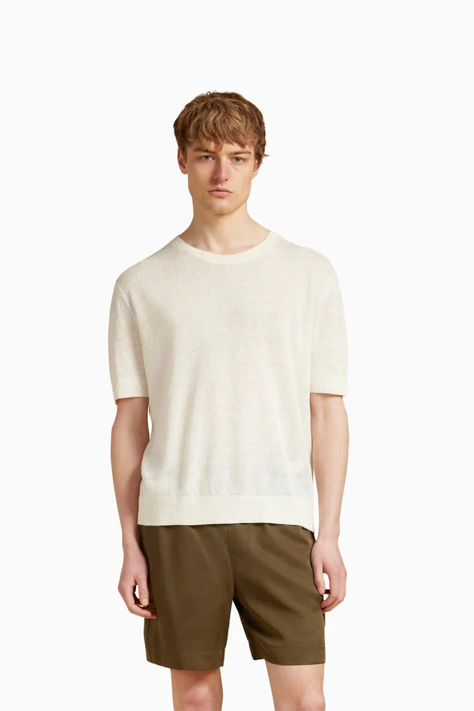 FERRIER LINEN KNITTED T-SHIRT Che Studios
