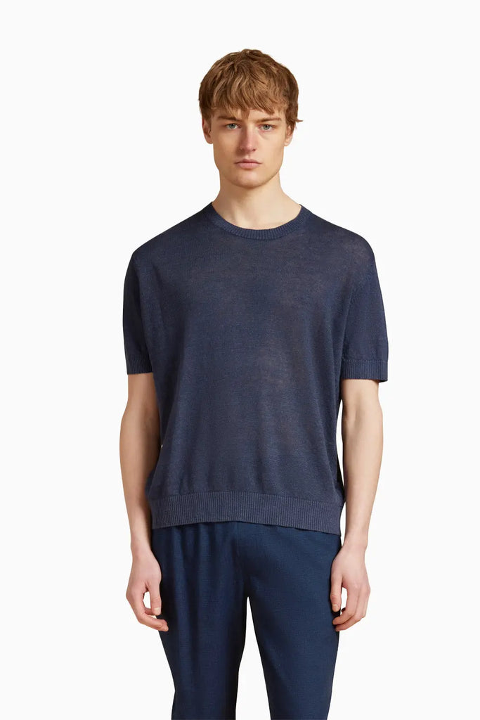 FERRIER LINEN KNITTED T-SHIRT Che Studios
