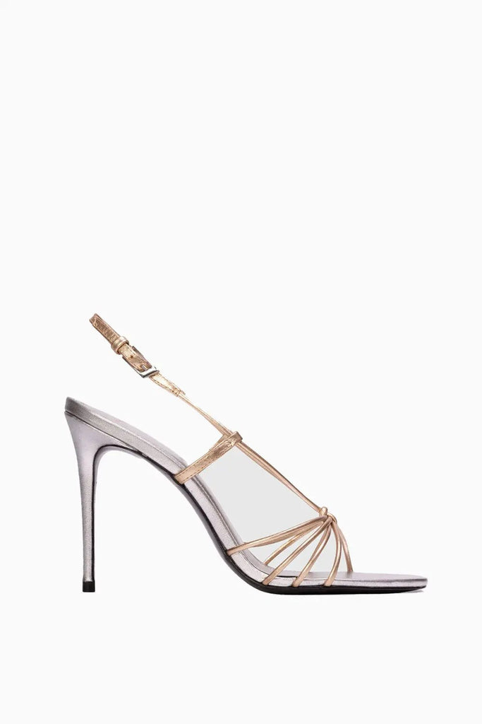 Fern 100 Sandal – Silver Black Suede Studio