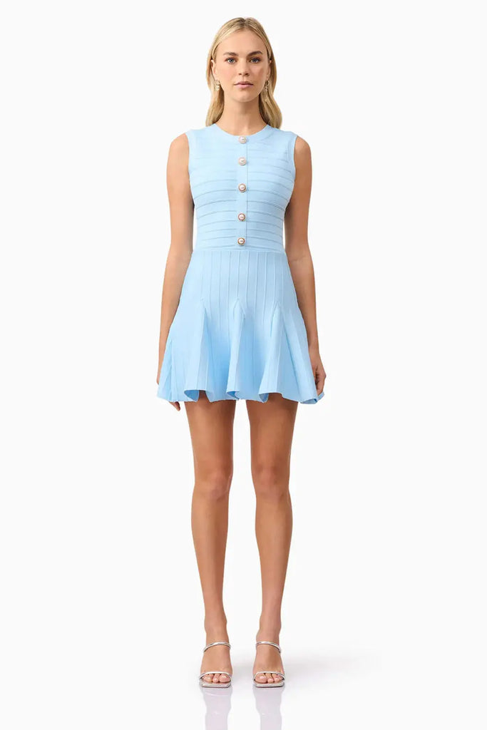 Fiona Mini Dress in White Elliatt