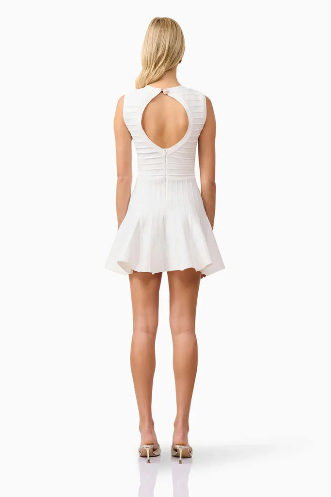 Fiona Mini Dress in White Elliatt