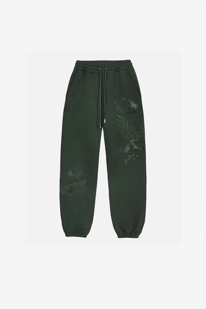 Green Hawk Sweatpants for Mens Only the Blind