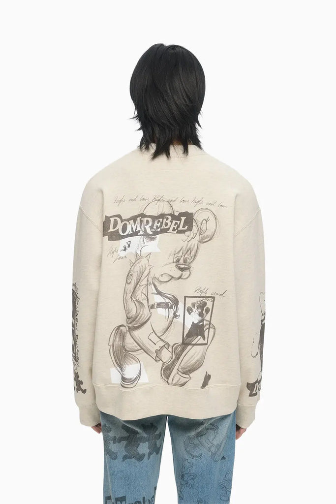 HIGH LOW SWEATSHIRT Domrebel