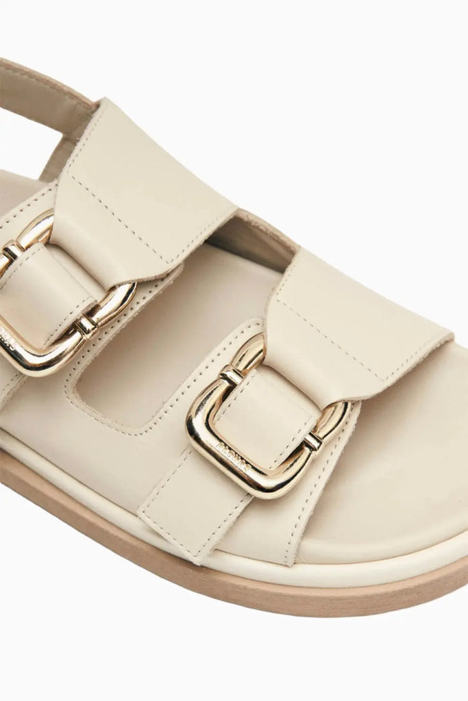 Harper Cream Leather Sandals Alohas