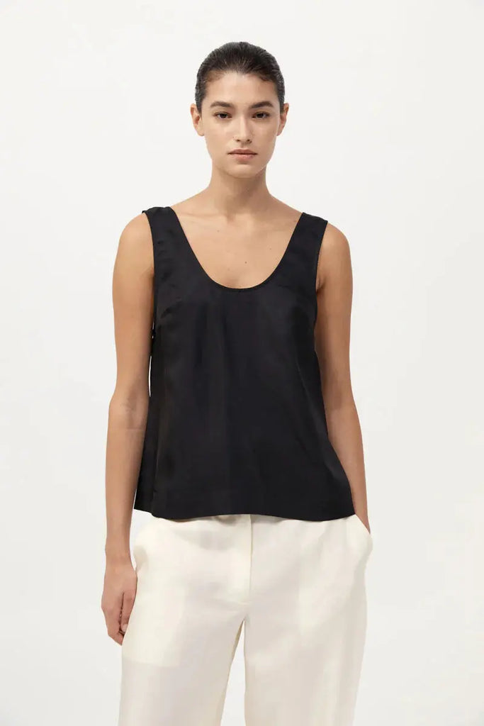 Jordan Button Up Top - Black St Agni