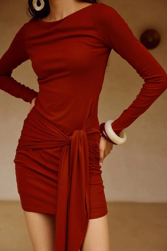 Judah Sleeved Mini Dress Runaway The Label