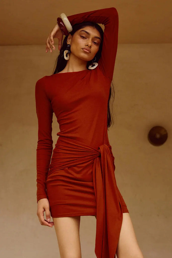 Judah Sleeved Mini Dress Runaway The Label