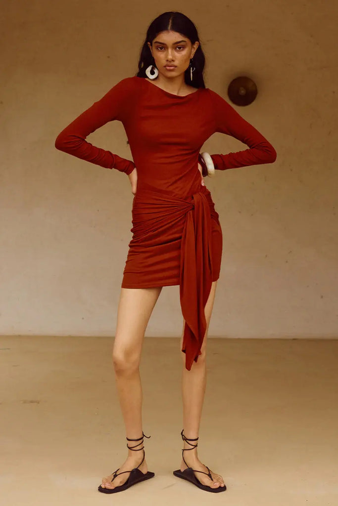 Judah Sleeved Mini Dress Runaway The Label