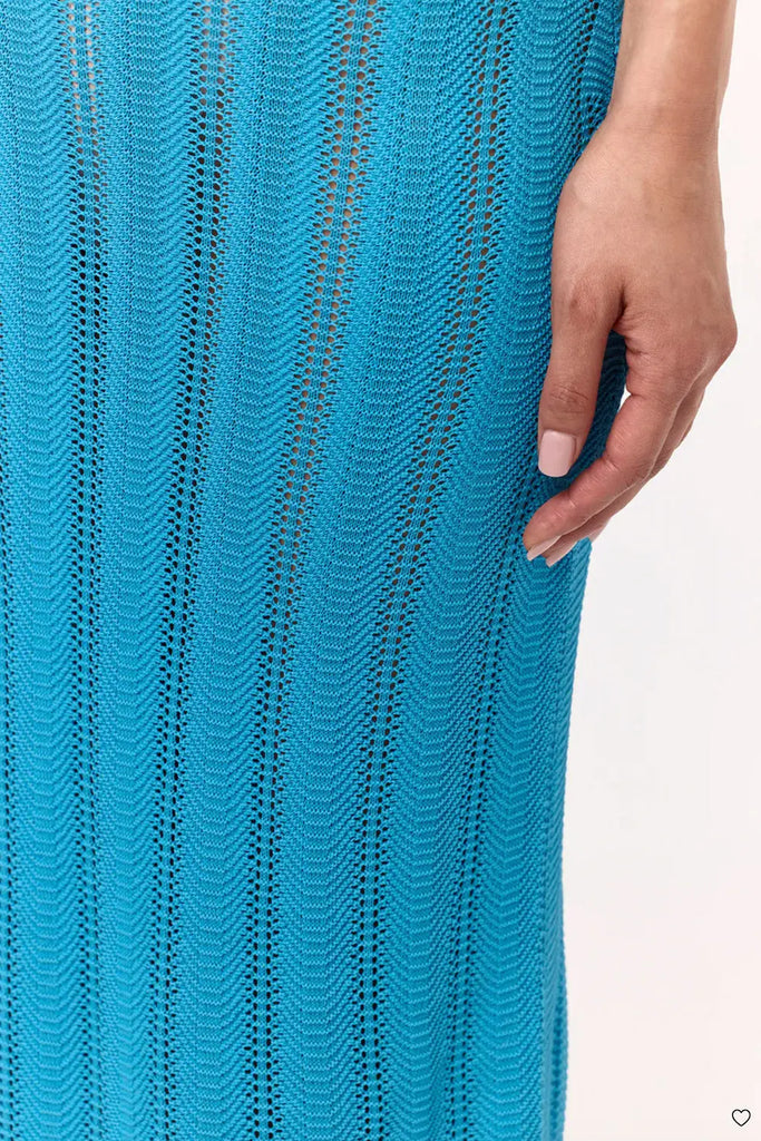 Knit Open Back Maxi Dress Naked Wardrobe
