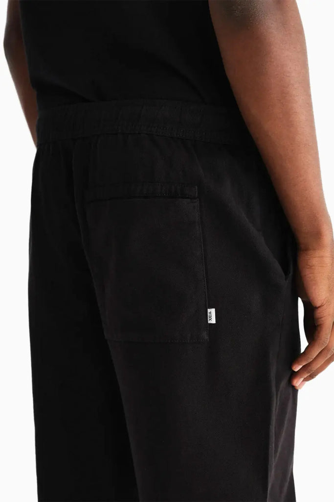 Kurt - Black Organic Cotton Trousers Wax London