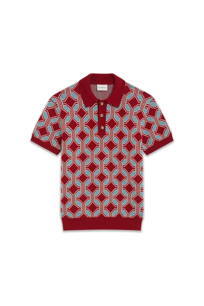 La Maille Polo Geometrique for Mens Drôle de Monsieur