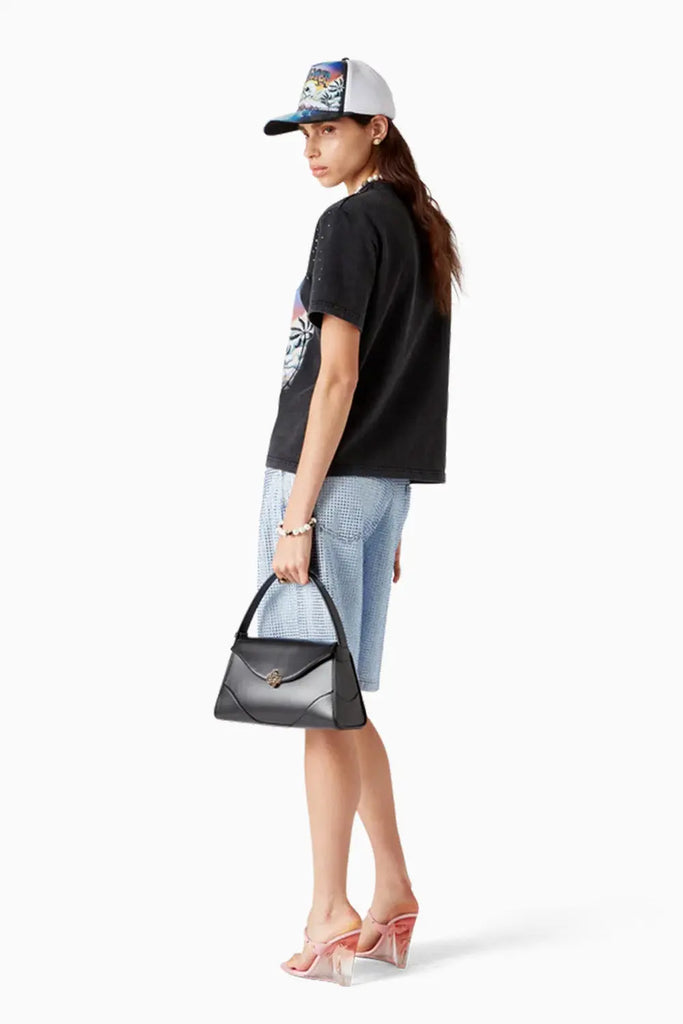 La Prémonition Crystal Embellished Short Sleeve T-Shirt Casablanca