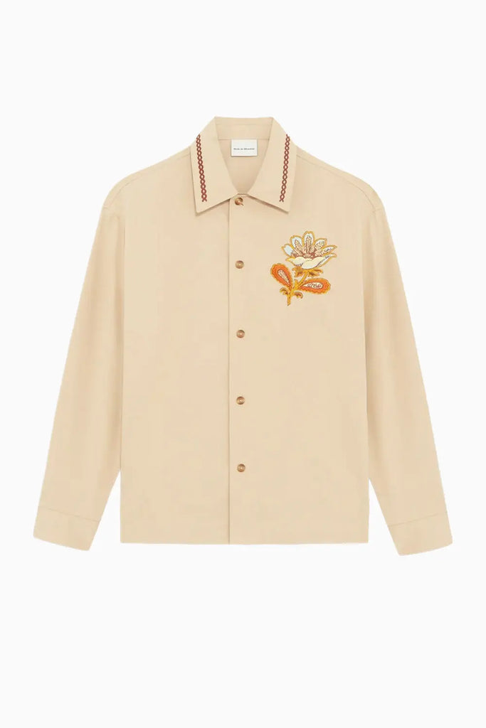 La Surchemise Brodee Fleur Drôle de Monsieur