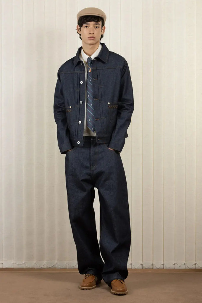 La Veste Denim Brut Drôle de Monsieur