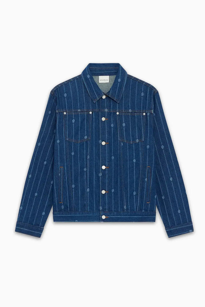 La Veste Denim Monogramme Drôle de Monsieur