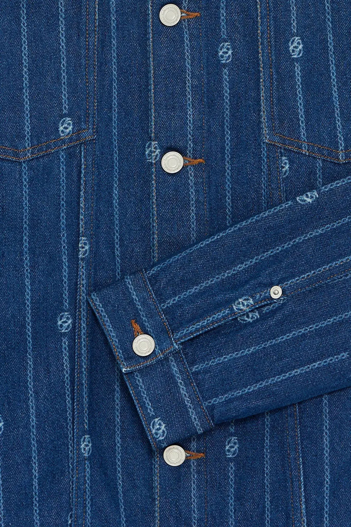 La Veste Denim Monogramme Drôle de Monsieur